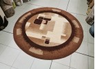 Мокетен килим 80 BROWN КРЪГ